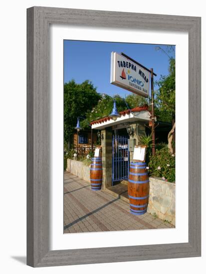 Taverna Lassi, Kefalonia, Greece-Peter Thompson-Framed Photographic Print