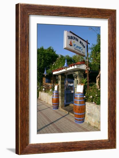 Taverna Lassi, Kefalonia, Greece-Peter Thompson-Framed Photographic Print