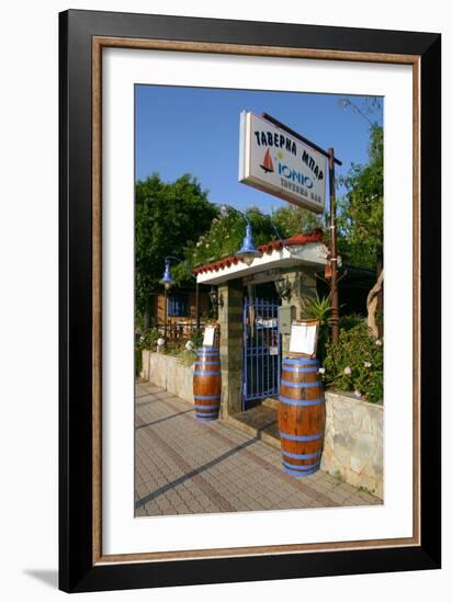 Taverna Lassi, Kefalonia, Greece-Peter Thompson-Framed Photographic Print