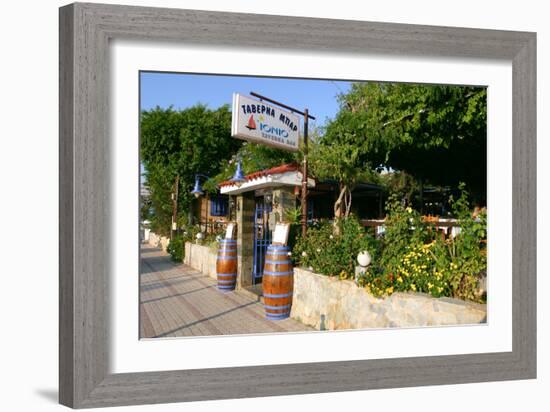 Taverna Lassi, Kefalonia, Greece-Peter Thompson-Framed Photographic Print