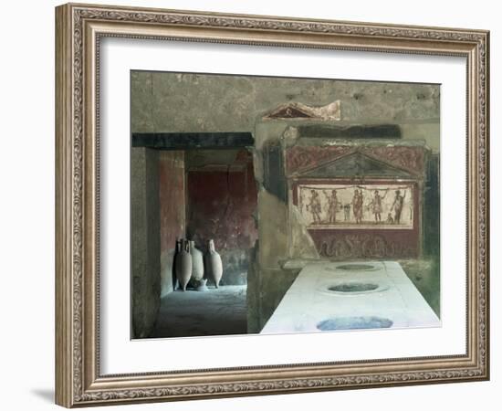 Taverna Near the Theatre, Pompeii, Unesco World Heritage Site, Campania, Italy-Christina Gascoigne-Framed Photographic Print