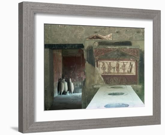 Taverna Near the Theatre, Pompeii, Unesco World Heritage Site, Campania, Italy-Christina Gascoigne-Framed Photographic Print