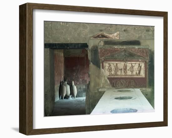 Taverna Near the Theatre, Pompeii, Unesco World Heritage Site, Campania, Italy-Christina Gascoigne-Framed Photographic Print