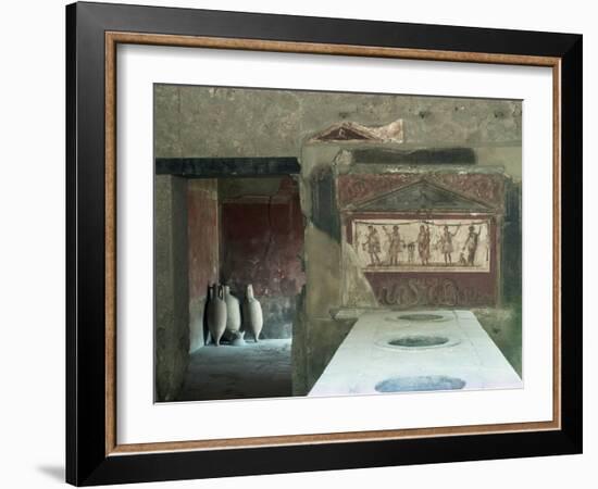 Taverna Near the Theatre, Pompeii, Unesco World Heritage Site, Campania, Italy-Christina Gascoigne-Framed Photographic Print