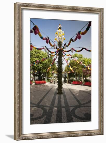 Tavira Decorated for the Popular Saints Festivities, Portugal-Julie Eggers-Framed Photographic Print