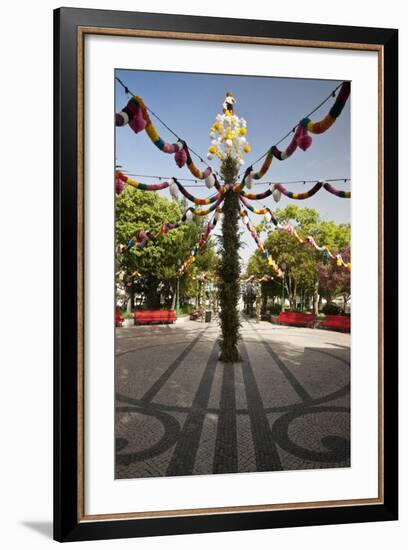 Tavira Decorated for the Popular Saints Festivities, Portugal-Julie Eggers-Framed Photographic Print