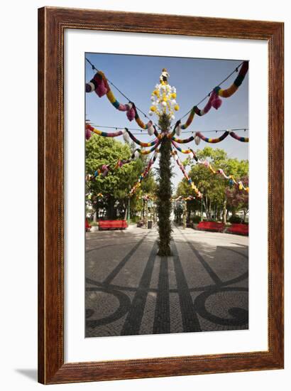 Tavira Decorated for the Popular Saints Festivities, Portugal-Julie Eggers-Framed Photographic Print