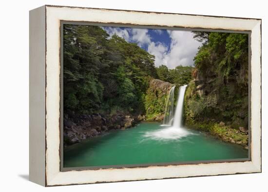 Tawhai Falls, Tongariro National Park, Manawatu-Manganui, North Island, New Zealand-Rainer Mirau-Framed Premier Image Canvas