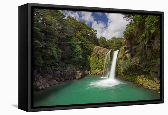 Tawhai Falls, Tongariro National Park, Manawatu-Manganui, North Island, New Zealand-Rainer Mirau-Framed Premier Image Canvas