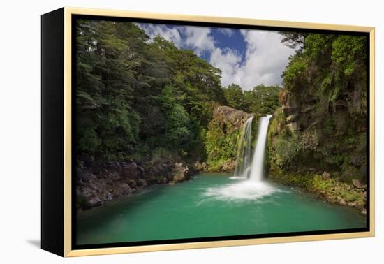 Tawhai Falls, Tongariro National Park, Manawatu-Manganui, North Island, New Zealand-Rainer Mirau-Framed Premier Image Canvas