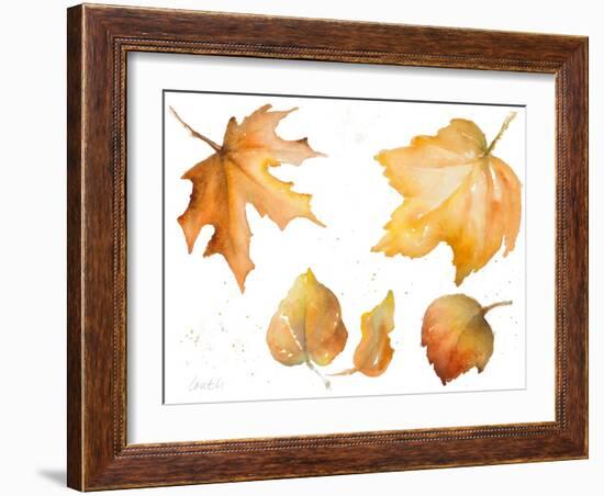 Tawny Autumn Leaves-Lanie Loreth-Framed Art Print