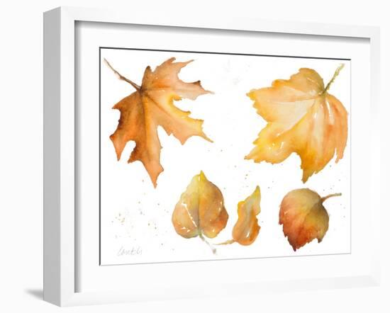 Tawny Autumn Leaves-Lanie Loreth-Framed Art Print