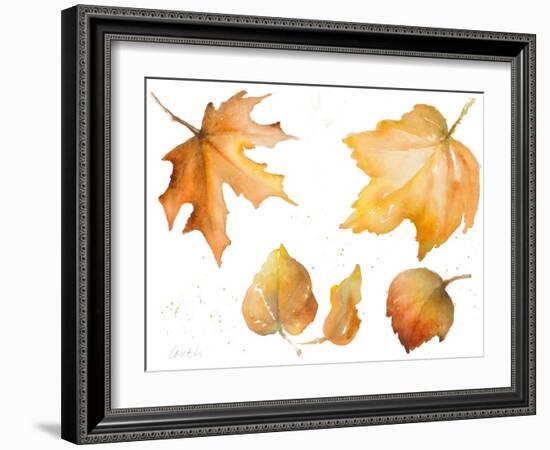 Tawny Autumn Leaves-Lanie Loreth-Framed Art Print