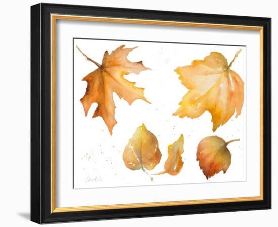 Tawny Autumn Leaves-Lanie Loreth-Framed Art Print