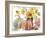 Tawny Sunflowers and Pumpkins-Lanie Loreth-Framed Art Print