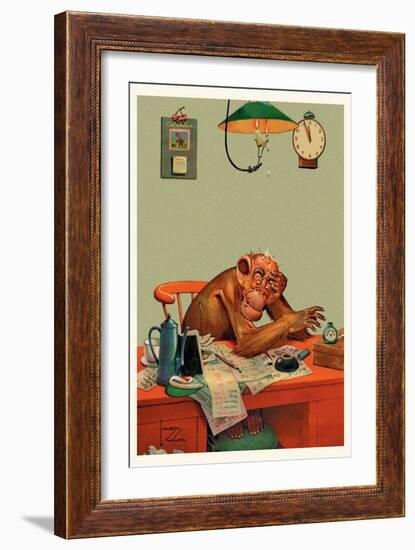 Tax Time-Lawson Wood-Framed Art Print