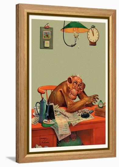 Tax Time-Lawson Wood-Framed Stretched Canvas