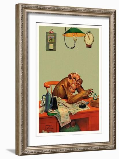 Tax Time-Lawson Wood-Framed Art Print