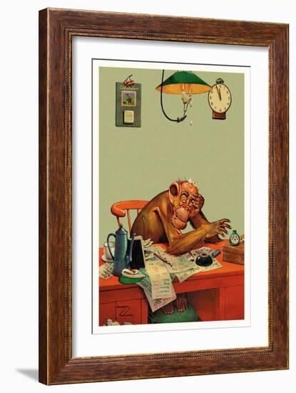 Tax Time-Lawson Wood-Framed Art Print