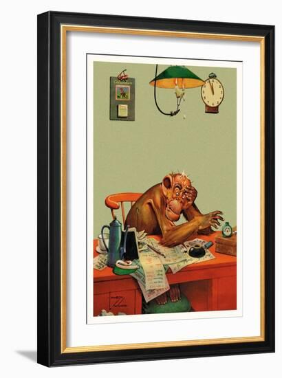 Tax Time-Lawson Wood-Framed Art Print