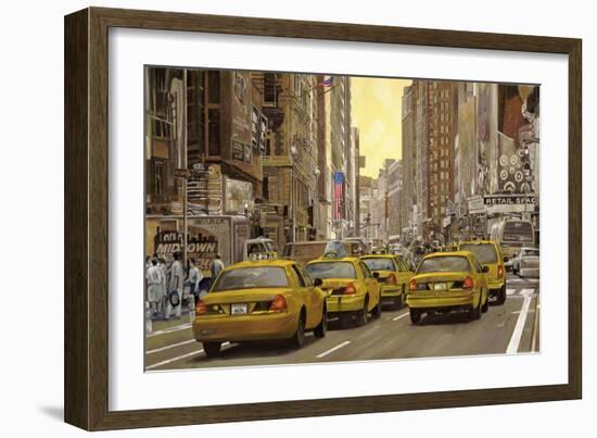 Taxi a New York-Guido Borelli-Framed Giclee Print