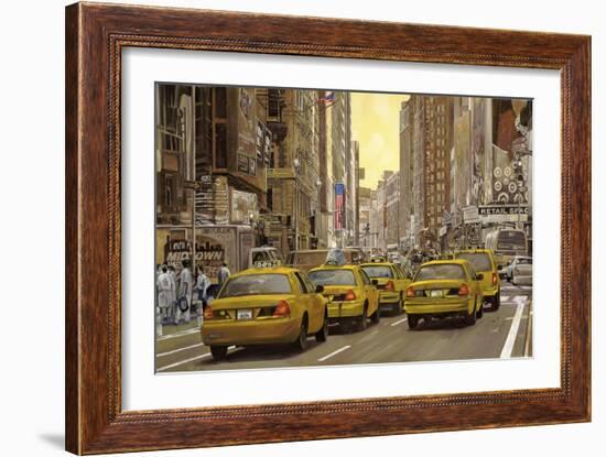 Taxi a New York-Guido Borelli-Framed Giclee Print