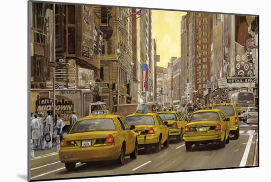 Taxi a New York-Guido Borelli-Mounted Giclee Print