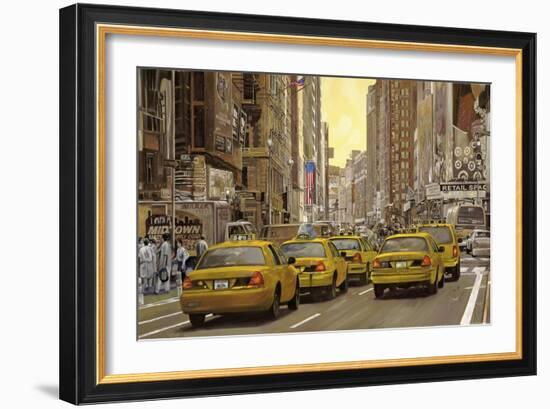 Taxi a New York-Guido Borelli-Framed Giclee Print