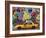 Taxi and mural painting in Soho, NYC-Michel Setboun-Framed Giclee Print