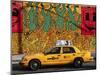 Taxi and mural painting, NYC-Michel Setboun-Mounted Giclee Print