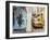 Taxi and Street Scene, Kolkata (Calcutta), West Bengal, India-Peter Adams-Framed Photographic Print