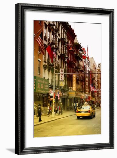 Taxi Cabs - Chinatown - Yellow Cabs - Manhattan - New York City - United States-Philippe Hugonnard-Framed Photographic Print