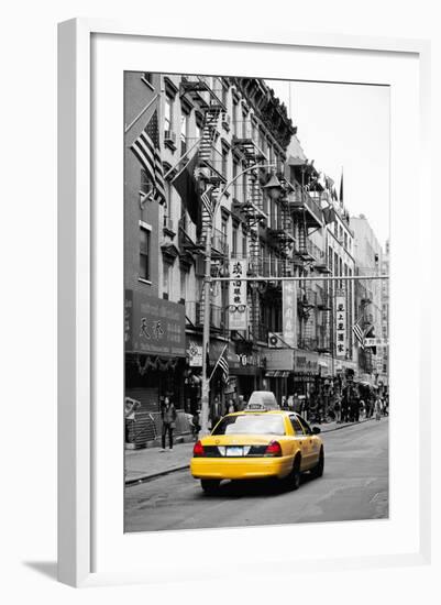 Taxi Cabs - Chinatown - Yellow Cabs - Manhattan - New York City - United States-Philippe Hugonnard-Framed Photographic Print