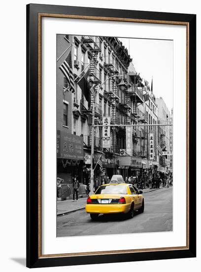 Taxi Cabs - Chinatown - Yellow Cabs - Manhattan - New York City - United States-Philippe Hugonnard-Framed Photographic Print