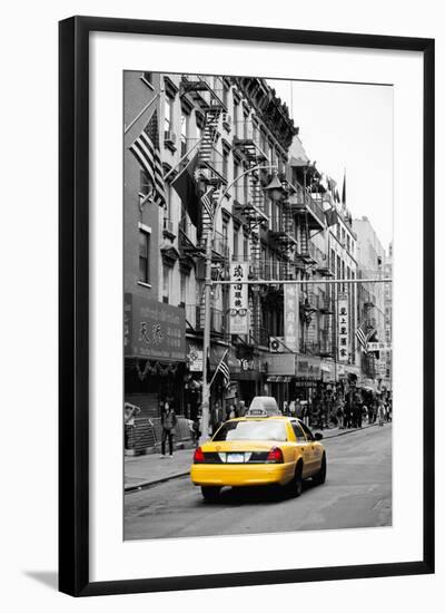 Taxi Cabs - Chinatown - Yellow Cabs - Manhattan - New York City - United States-Philippe Hugonnard-Framed Photographic Print