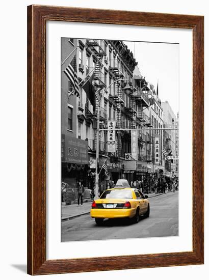 Taxi Cabs - Chinatown - Yellow Cabs - Manhattan - New York City - United States-Philippe Hugonnard-Framed Photographic Print