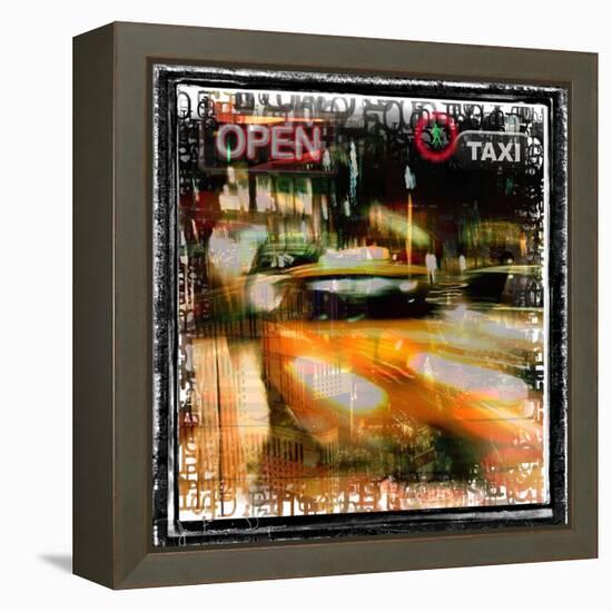 Taxi Diver-Jean-François Dupuis-Framed Stretched Canvas