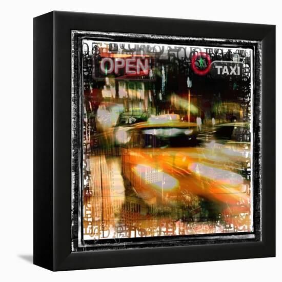 Taxi Diver-Jean-François Dupuis-Framed Stretched Canvas