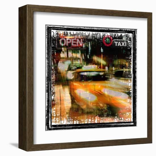 Taxi Diver-Jean-François Dupuis-Framed Art Print