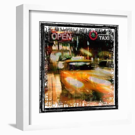 Taxi Diver-Jean-François Dupuis-Framed Art Print