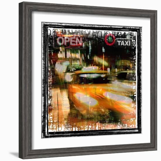 Taxi Diver-Jean-François Dupuis-Framed Premium Giclee Print