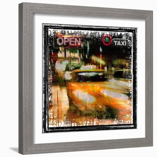 Taxi Diver-Jean-François Dupuis-Framed Art Print