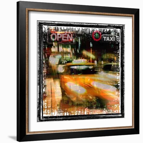 Taxi Diver-Jean-François Dupuis-Framed Art Print