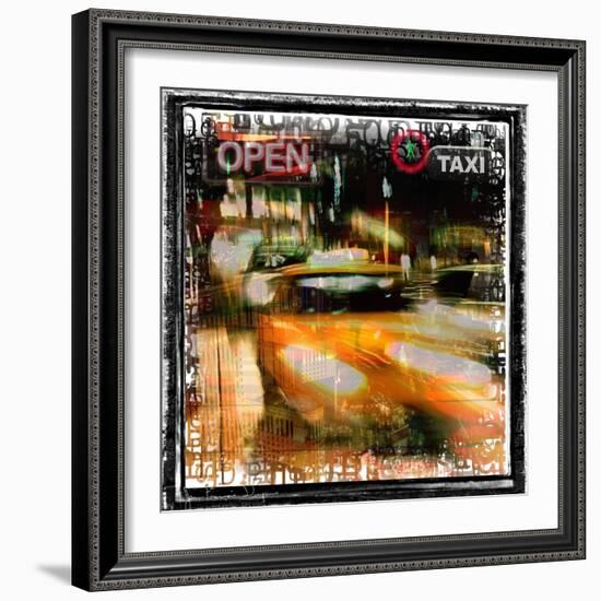 Taxi Diver-Jean-François Dupuis-Framed Art Print