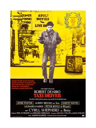 Taxi Driver German Poster Art Robert De Niro 1976 Giclee Print Art Com