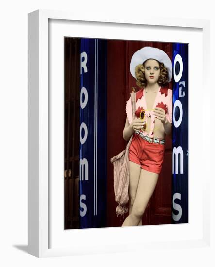 Taxi Driver, Jodie Foster, 1976-null-Framed Premium Photographic Print