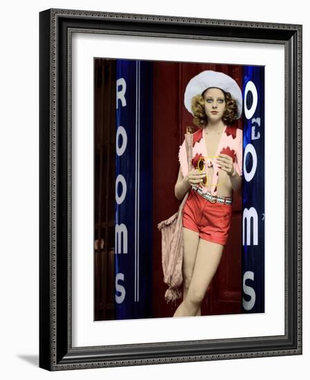 Taxi Driver, Jodie Foster, 1976-null-Framed Premium Photographic Print