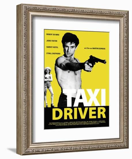 Taxi Driver, Jodie Foster, Robert De Niro, 1976-null-Framed Art Print