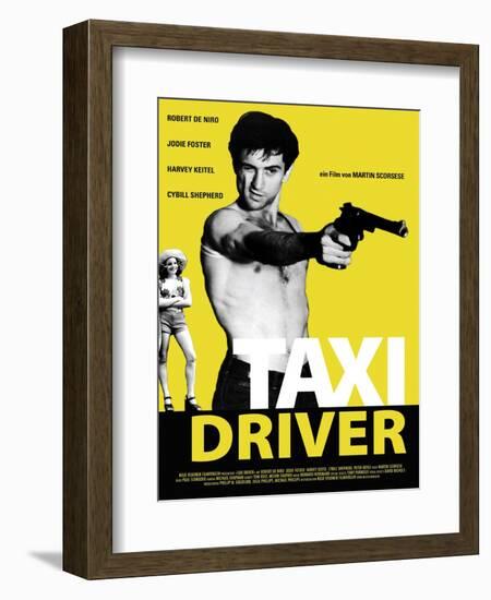 Taxi Driver, Jodie Foster, Robert De Niro, 1976-null-Framed Art Print