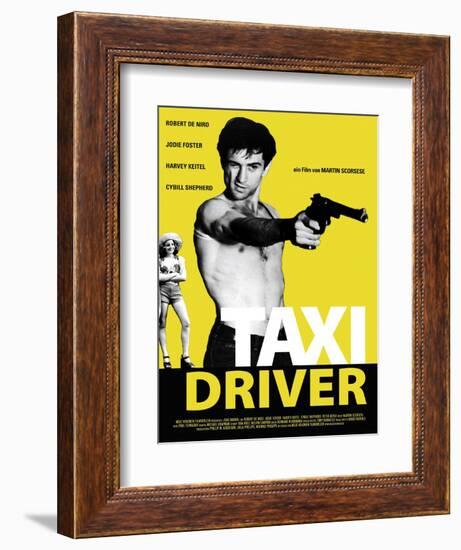 Taxi Driver, Jodie Foster, Robert De Niro, 1976-null-Framed Art Print